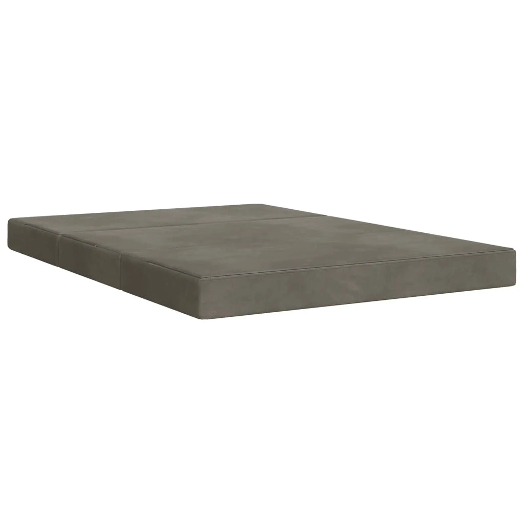 Divano Letto Pieghevole 140 x 67 x 45 cm Grigio Chiaro 900227