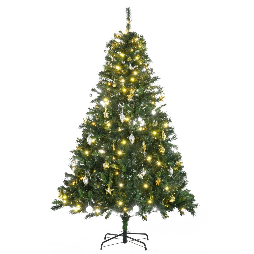 Albero di Natale artificiale 180 cm con LED e decorazioni ¨C zephmum ¨C 180 cm