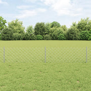 Recinzione a Maglie Chain con 22 U Post Argentata 0.4x25 m Acciaio