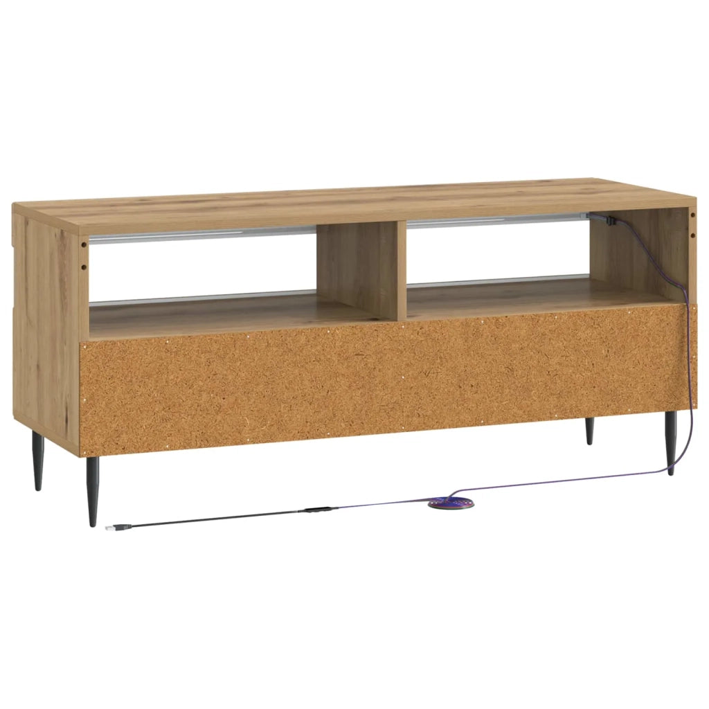 Mobile TV LED Rovere Artigianale Legno ingegnerizzato 896554