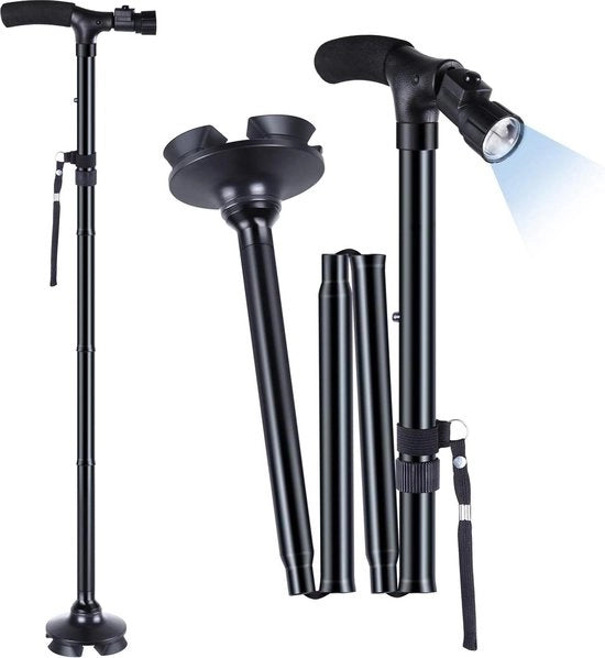 Torcia da camminata con illuminazione LED pieghevole borsa trasportabile illuminazione flessibile robusta trasportabile - altezze per uomini donne regalo per padri madri