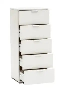Cassettiera 5 cassetti bianco già montato L45 H103 P40