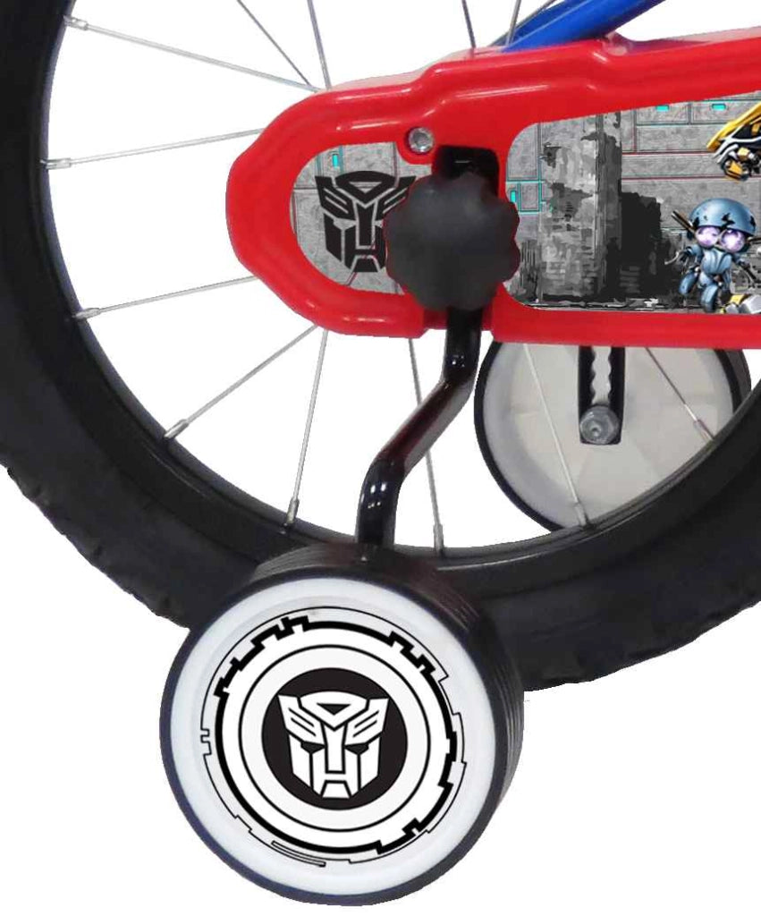 TRANSFORMERS 16, adatta a bambini tra i 5 e i 7 anni, per altezza tra 105 e 135 cm, con borraccia e scudo frontale