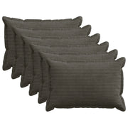 Federa 6 pz HOUTEN Antracite 40 x 60 cm corduroy 917521
