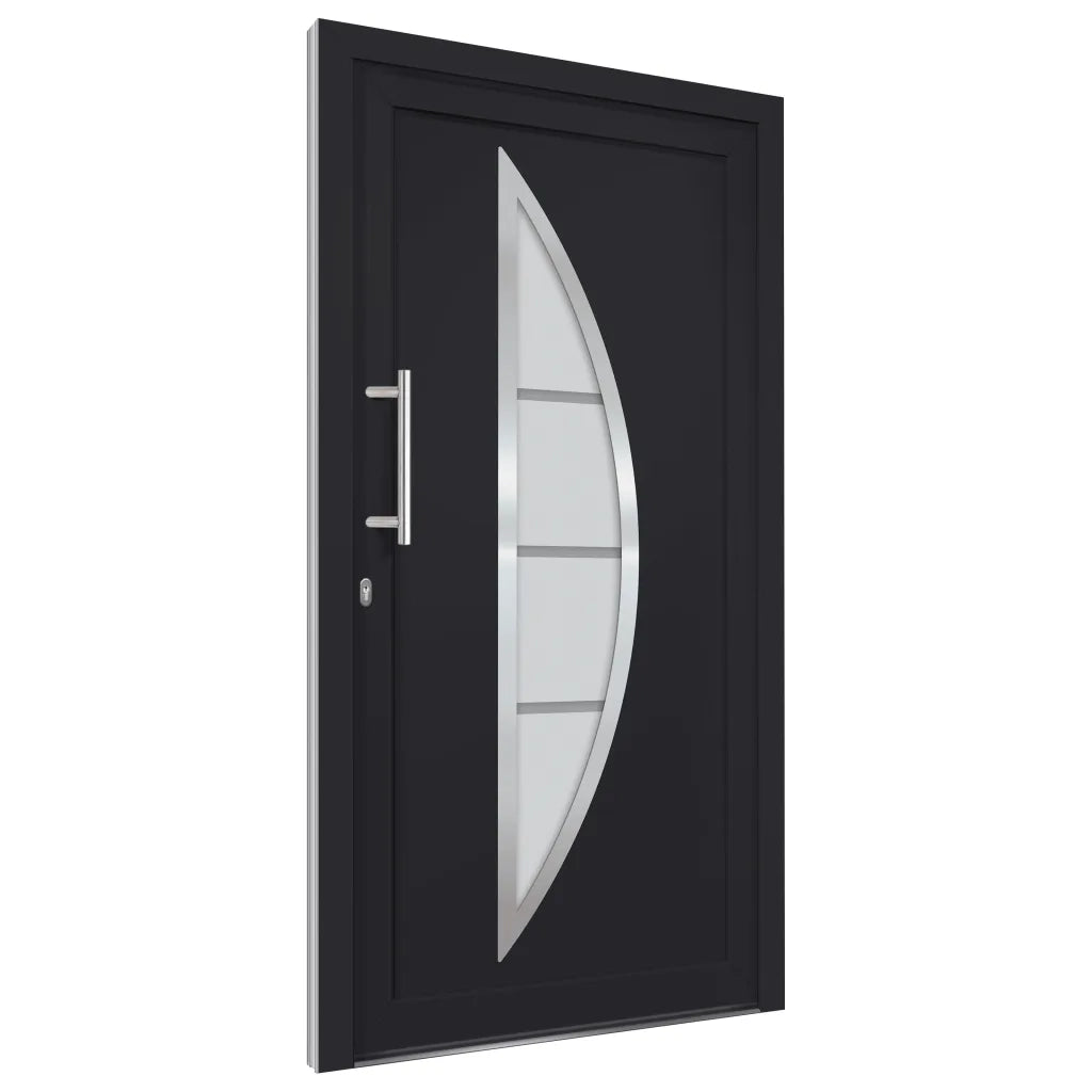 Porta di Ingresso Antracite 88x200 cm 279211