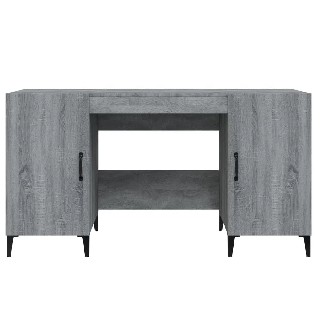 Scrivania Grigio Sonoma 140x50x75 cm in Legno Multistrato cod mxl 67342