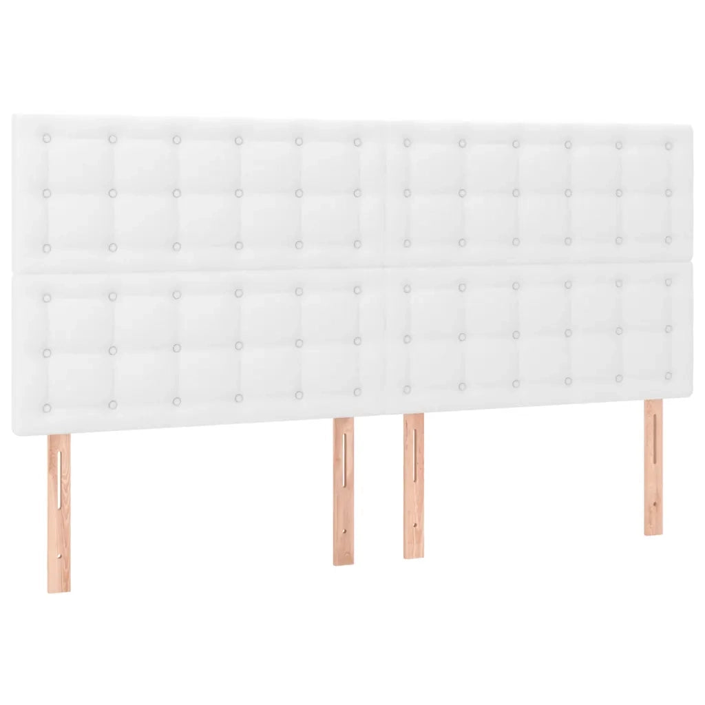 Giroletto a Molle con Materasso Bianco 160x200 cm in Similpelle