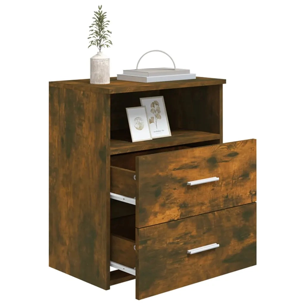 Comodino Rovere Fumo 50x32x60 cm cod mxl 29963