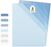 Set di archiviazione documenti 2 pezzi, cartellone A4 pieghevole con 6 compartimenti, set di etichette, archivio documenti, sistema di archiviazione documenti, organizzatore documenti per casa, ufficio, scuola e viaggi (verde scuro)