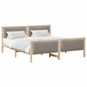 Letto matrimoniale | Letto per adulti | Struttura del letto con testiera Talpa 200 x 200 cm Tessuto