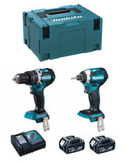 MAKITA Kit MK223RTJ (DHP484 + DTD154 + 2 x 5,0 Ah + DC18RC + MAKPAC 3)