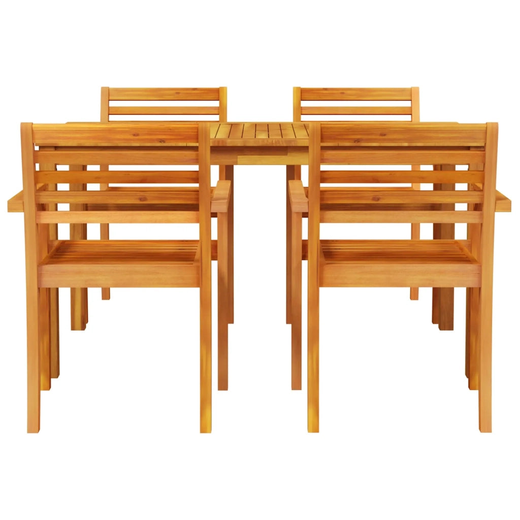 Set da Pranzo per Giardino 5 pcs Marrone 3375663