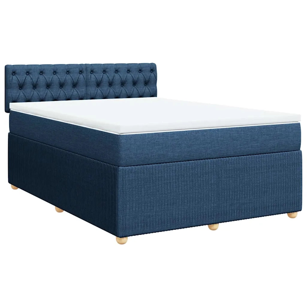 Giroletto a Molle con Materasso Blu 140x190 cm in Tessuto 3289764