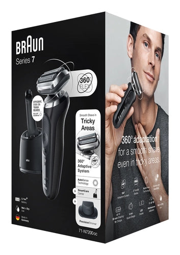 Braun Series 7 71-N7200cc Rasoio Trimmer Nero