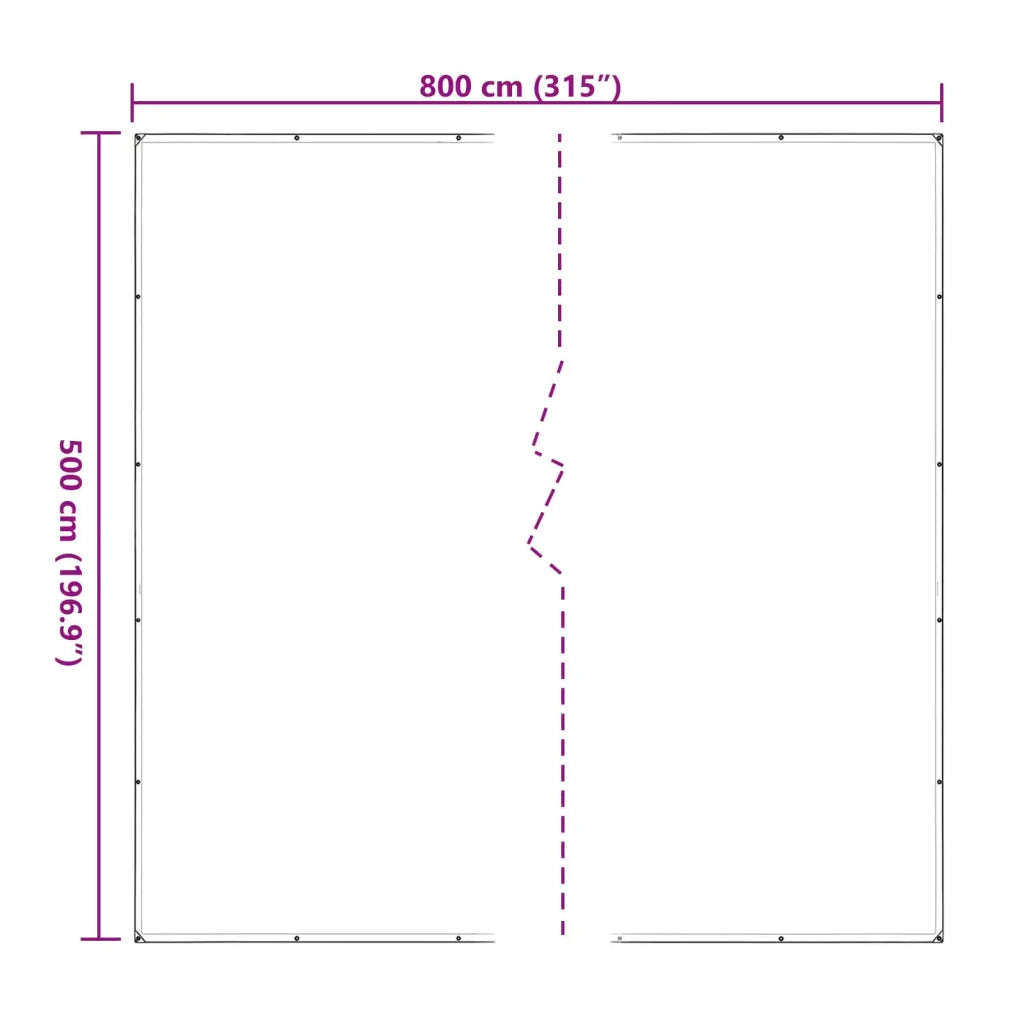 Copertura per Piante Trasparente 5 x 8 m PE CFW3287811