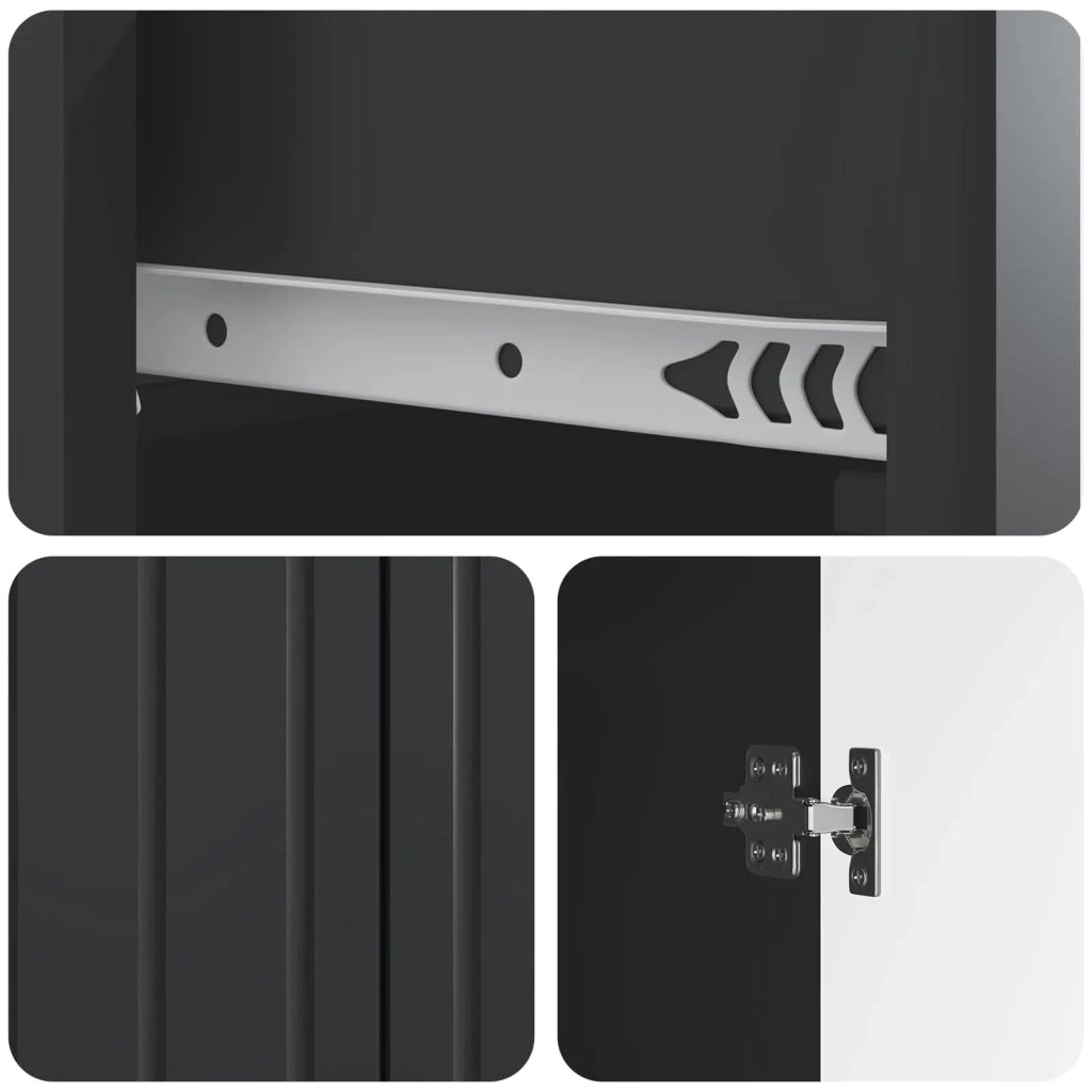 Credenza Nero 66 x 34,5 x 92 cm Legno ingegnerizzato 894406
