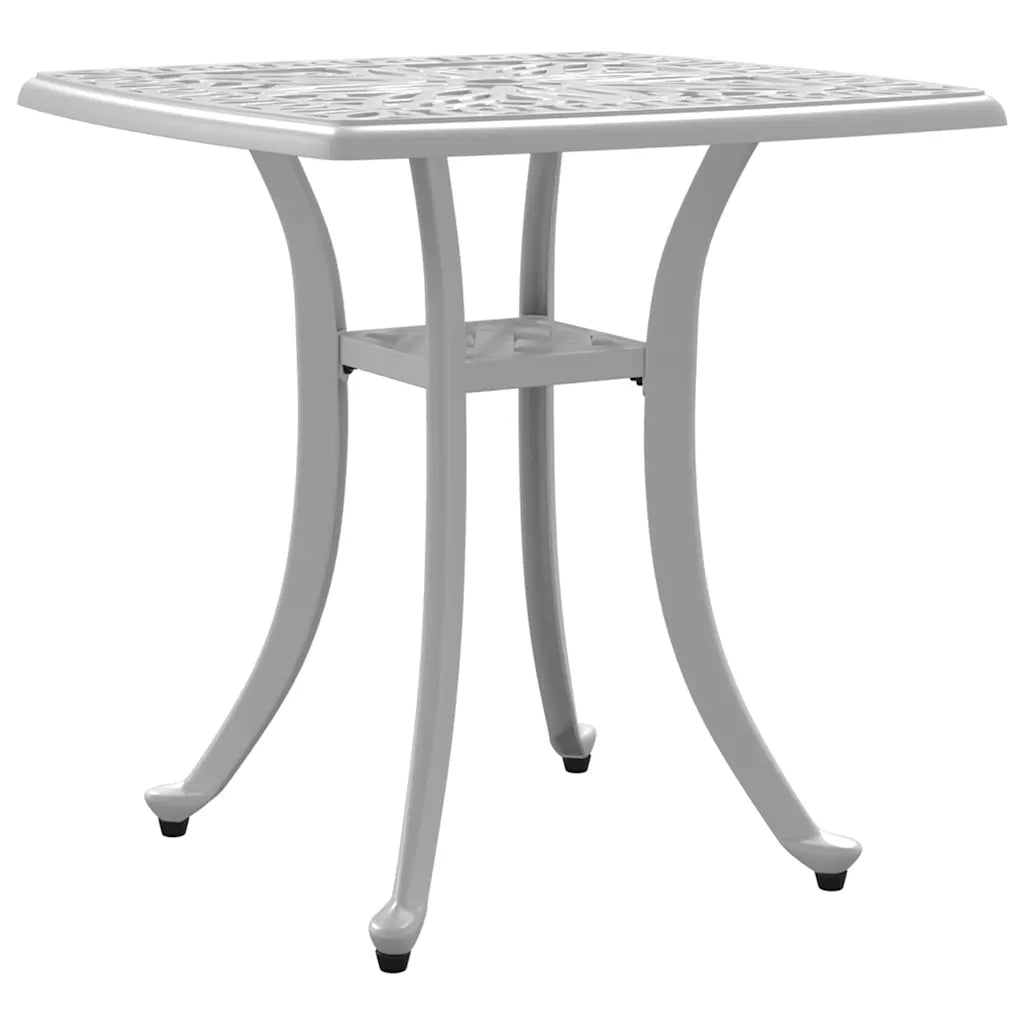 Tavolo da Giardino Bianco 53x53x53 cm in Alluminio Pressofuso 4002817