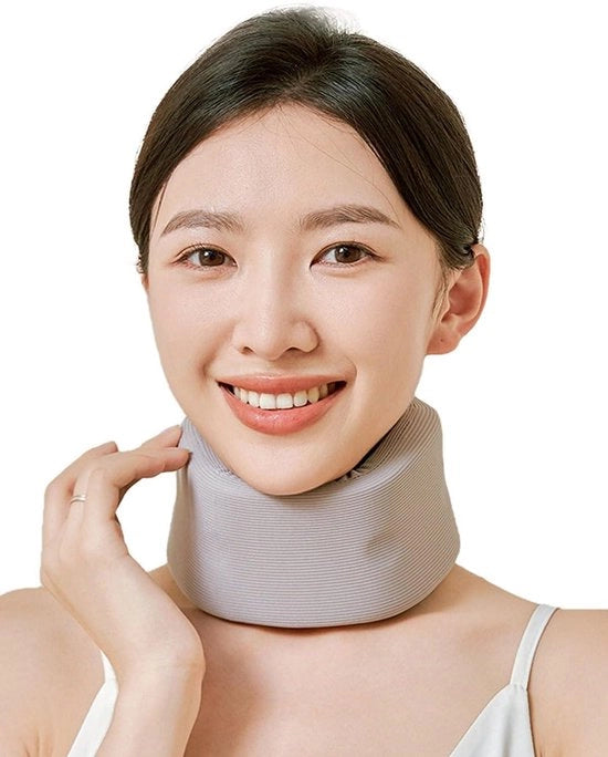 Supporto per Cervico e Collo Flessibile - 1 Pezzo - Riduce il Dolore alla Colonna Vertebrale - Colore Grigio
