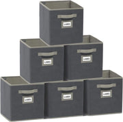 Cassa di archiviazione, pacchetto da 6, scatola pieghevole, cassa di archiviazione, cassa organizzatrice, scatole pieghevoli 28 x 28 x 28 cm