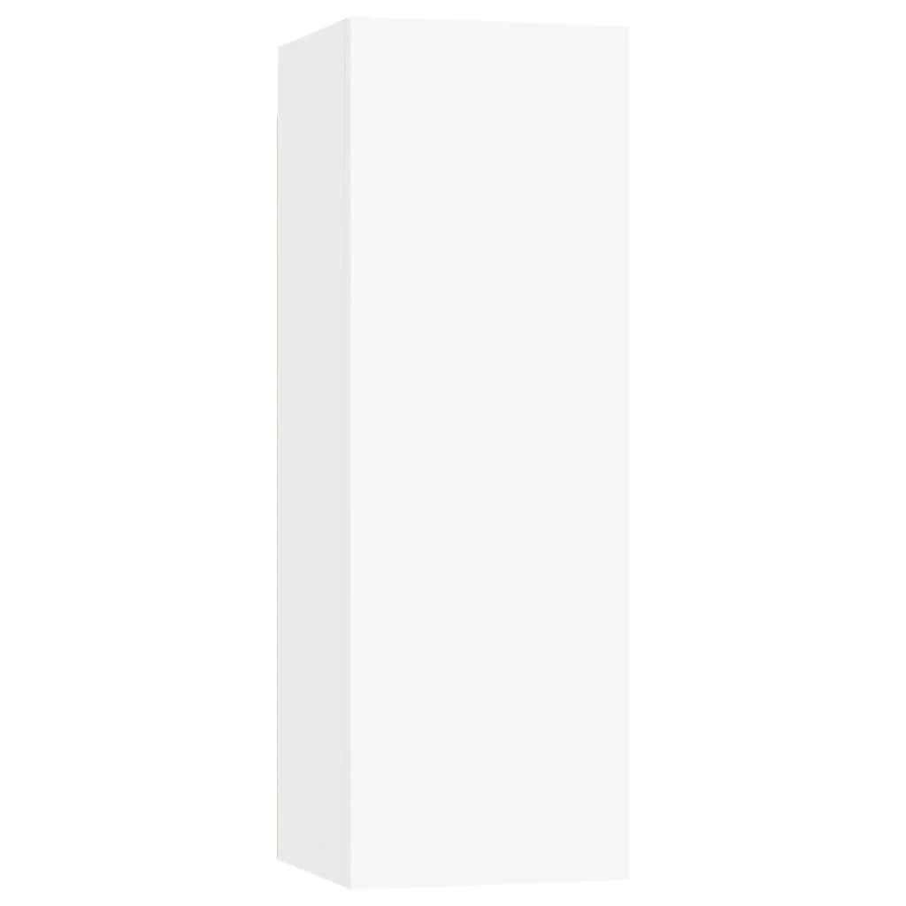 Set di mobili da 8 pezzi tra cui armadio credenza mobile TV televisore per soggiorno camera da letto salotto legno ingegnerizzato bianco 02_0025229