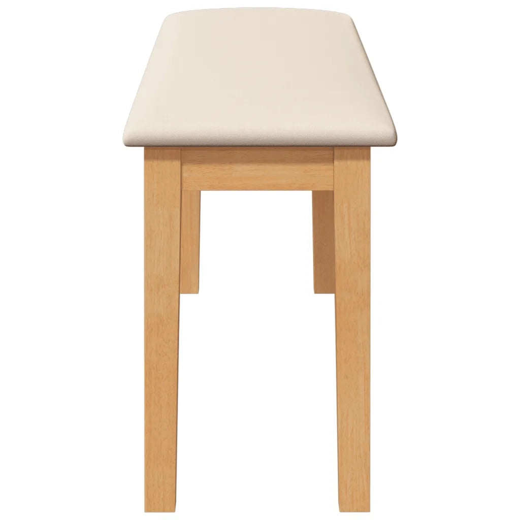 Panca-Sgabello 110 cm in Legno Massello di Hevea 405500