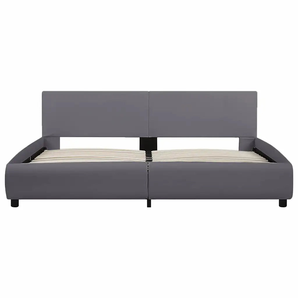 Giroletto con LED Grigio in Similpelle 180x200 cm