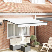 Tenda Retrattile Bianco 350 x 200 cm Tessuto 3329726