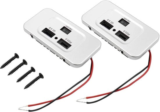 Doppia presa USB auto ricarica con interruttore e funzione di ricarica rapida