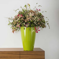 Vaso Parodia Resina Tondo Bianco H50 Ø 33Cm