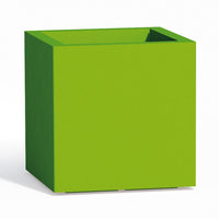 Vaso Cube In Resina Quadrato H40 Verde 40x40Cm