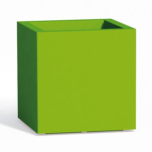 Vaso Cube In Resina Quadrato H40 Verde 40x40Cm