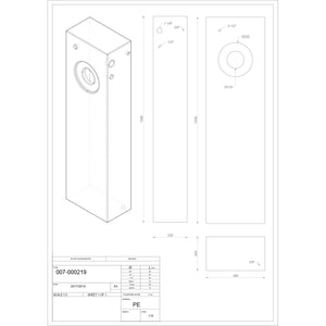 Serbatoio rigido neutro acqua tanica da campeggio e nautica 110 lt