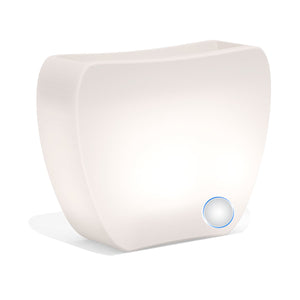 Vaso moderno luminoso Doppio Verso 100x31 H 80 colore Luce Bianca mod. Heart Led