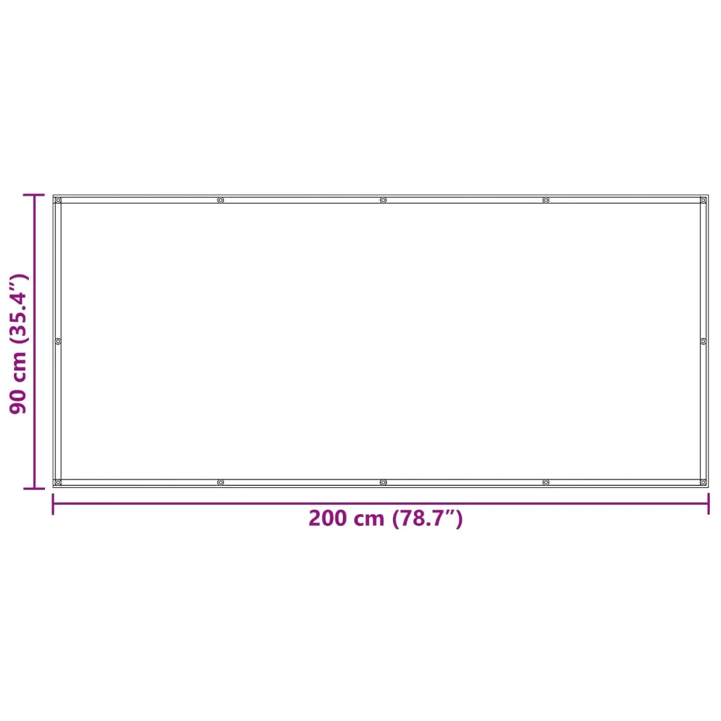 Schermo da balcone | Paravento da Balcone Rosso 90 x 200 cm Tessuto Oxford