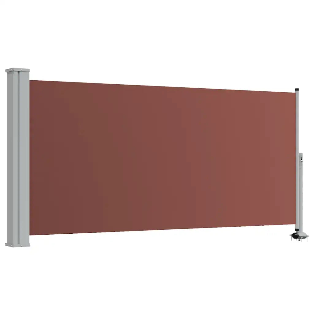 Tenda Laterale Retrattile per Patio 120x300 cm Marrone 48343