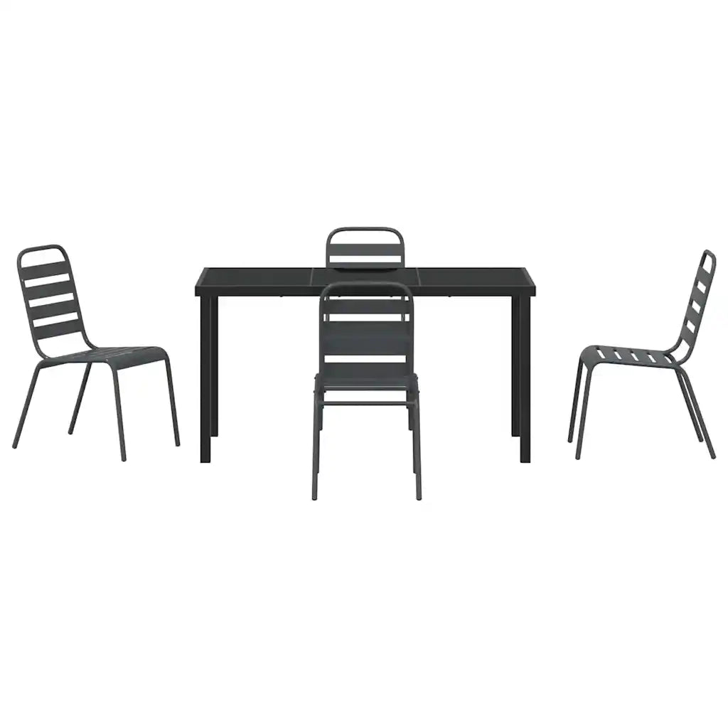 Set da Pranzo per Giardino 5 pcs Antracite 3379298