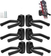 6 Pezzi di Supporti Chitarra - Hanger Universale per Chitarra, Basso, Mandolino e Banjo - Soluzione di Archiviazione Sicura e Resistente per Tutti i Formatelli