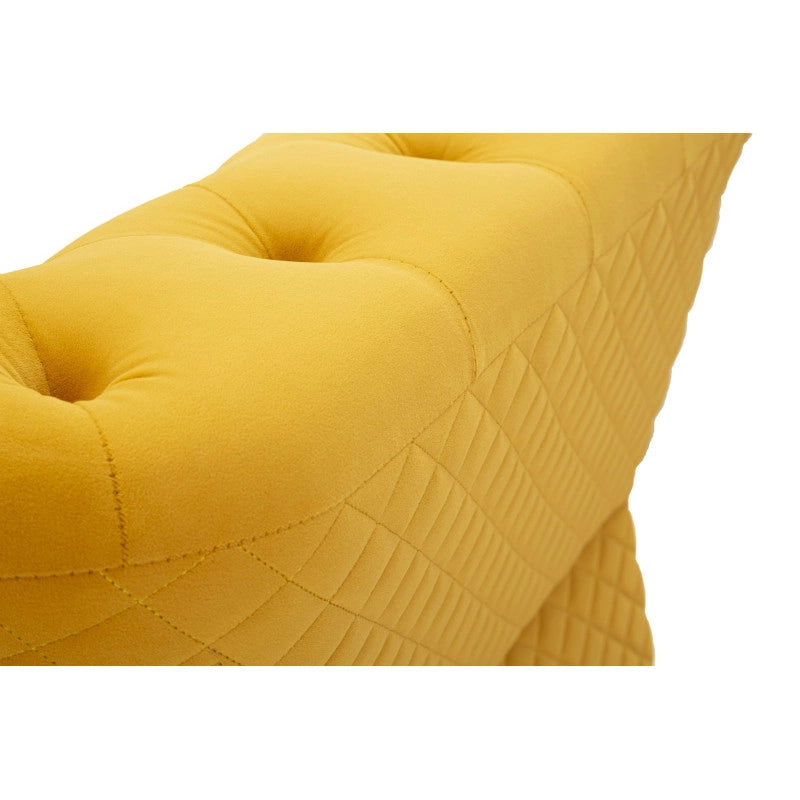 Poltrona Emy Senape Con Cuscino cm 104x83x76