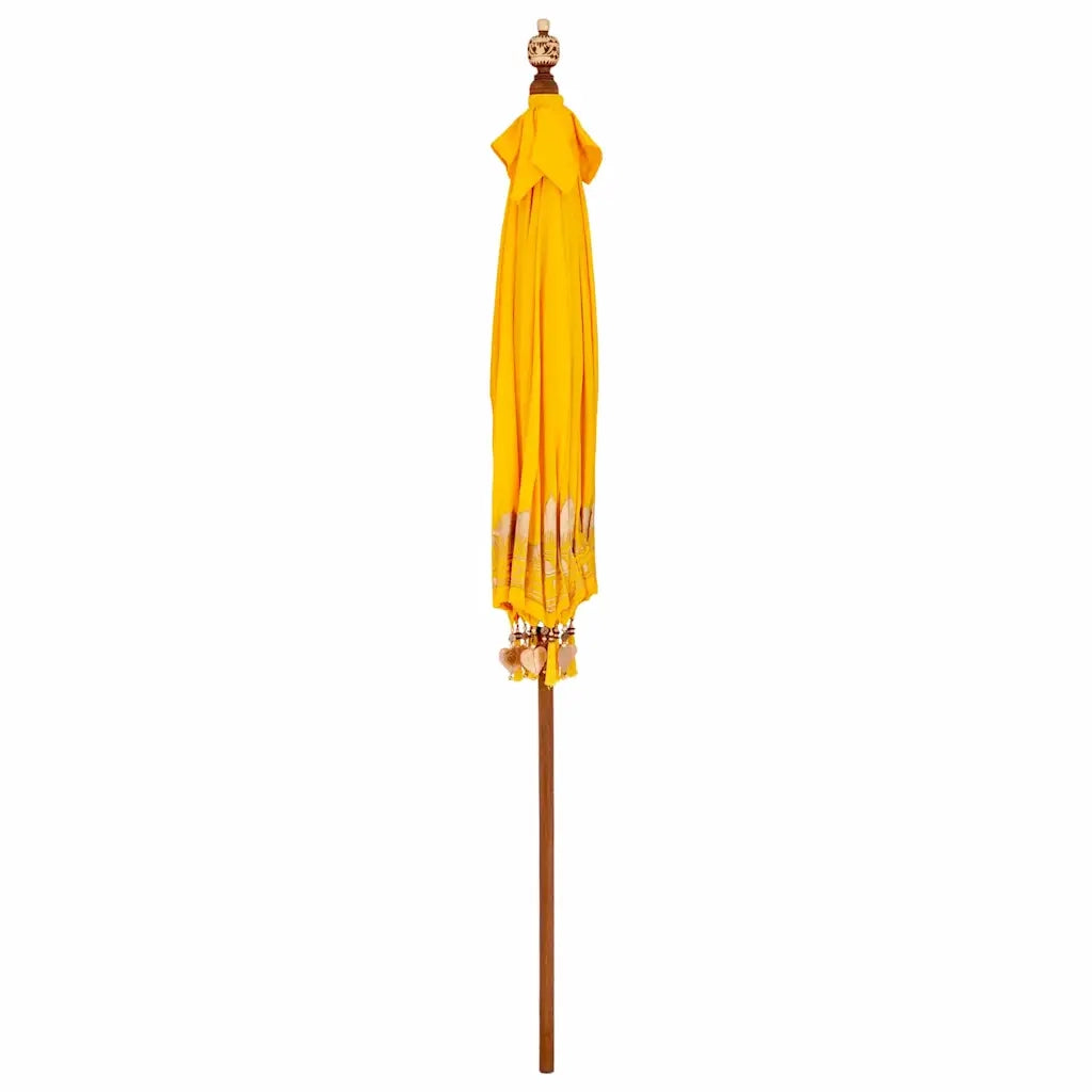 vidaXL Parasol Balinese Giallo (210-220) x 260 cm