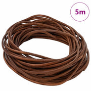 Cordino in Pelle Marrone Chiaro ?3 mm x 5 m Pelle CFW6112252