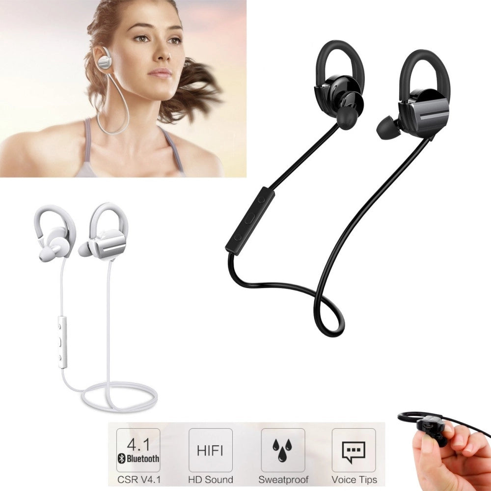 Trade Shop - Cuffie Sport Stereo Audio Auricolari Bluetooth Senza Fili Smartphone H3 -