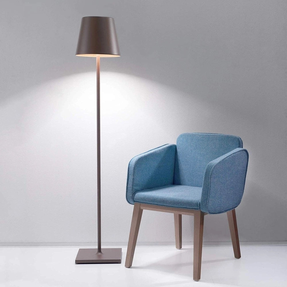 Lampada a led Poldina Pro XXL Corten ricaricabile e dimmerabile 150cm con batteria fino a 12 ore