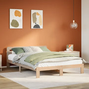 vidaXL Letto senza Materasso 135x190 cm in Legno Massello di Pino