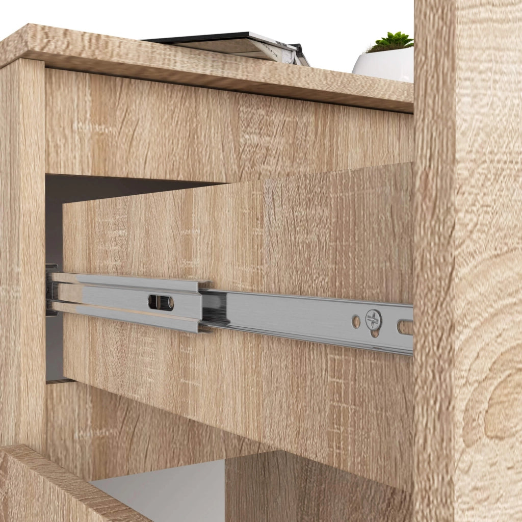 Cassettiera AKORD K80 Cassettiera Sonoma Quercia 80 cm 2 ante 1 cassetto 80x40x99 cm