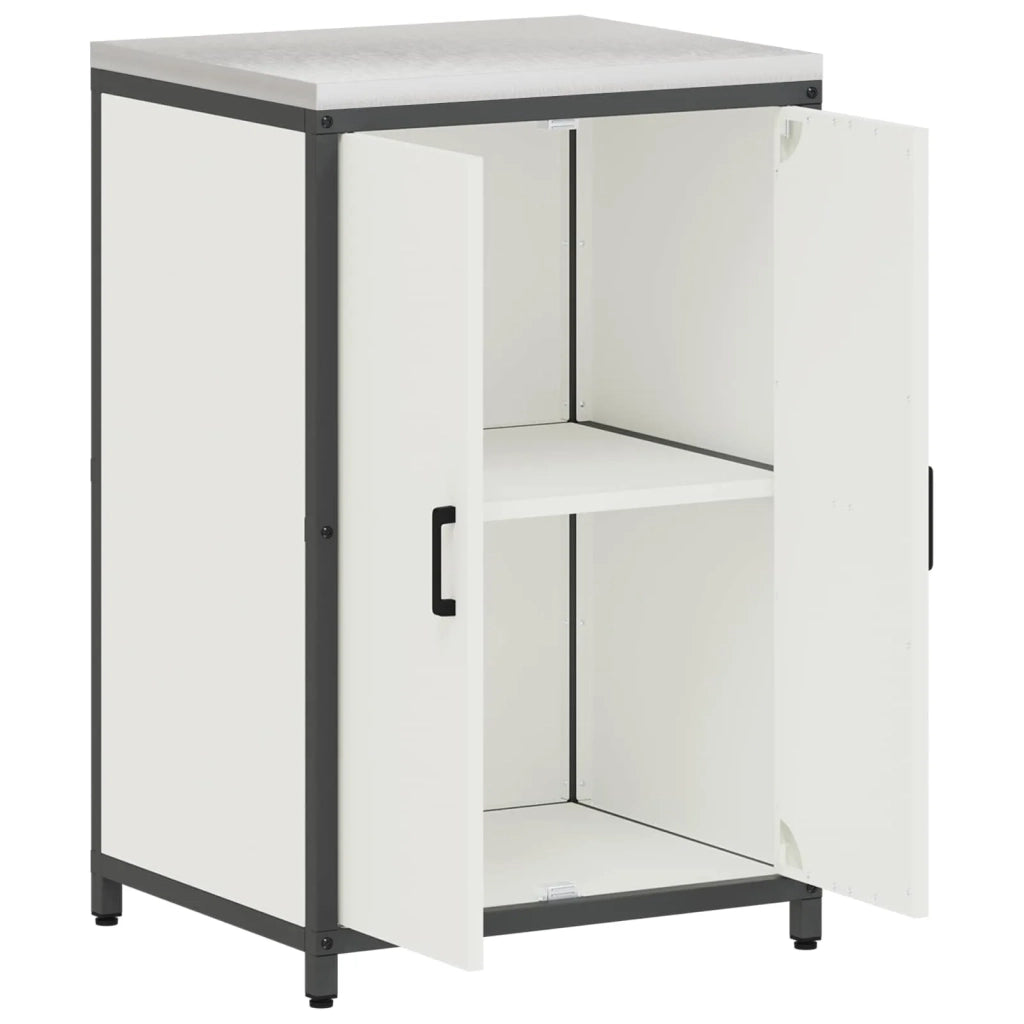 Stoccaggio in cucina con porta Bianco 60 x 50 x 92 cm Acciaio 874990