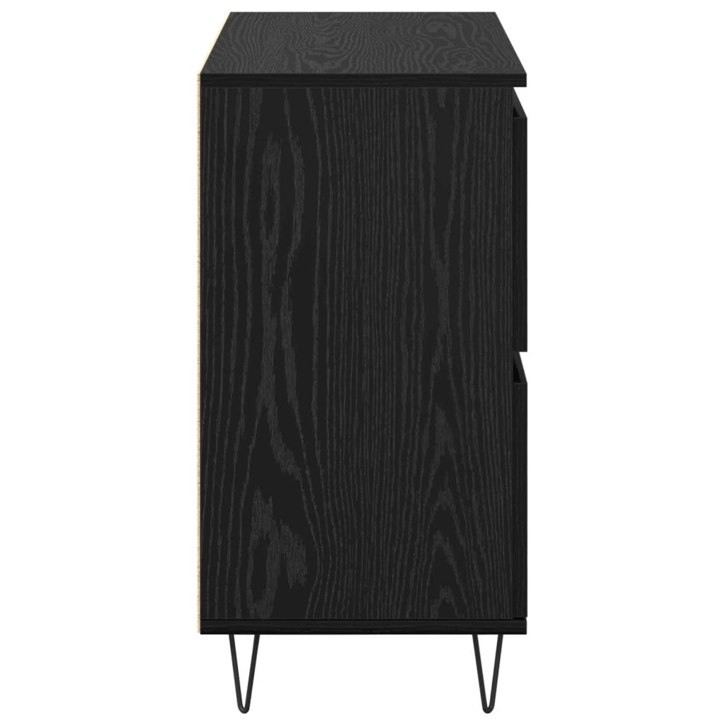 Credenza | Sideboards 2 pcs Rovere nero