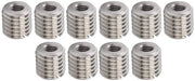 Draadinzetstukki in Acciaio Inossidabile, Kit di Riparazione, Filo Interno M6x1.0mm, Filo Esterno M12x1.75mm - 10 Pezzi