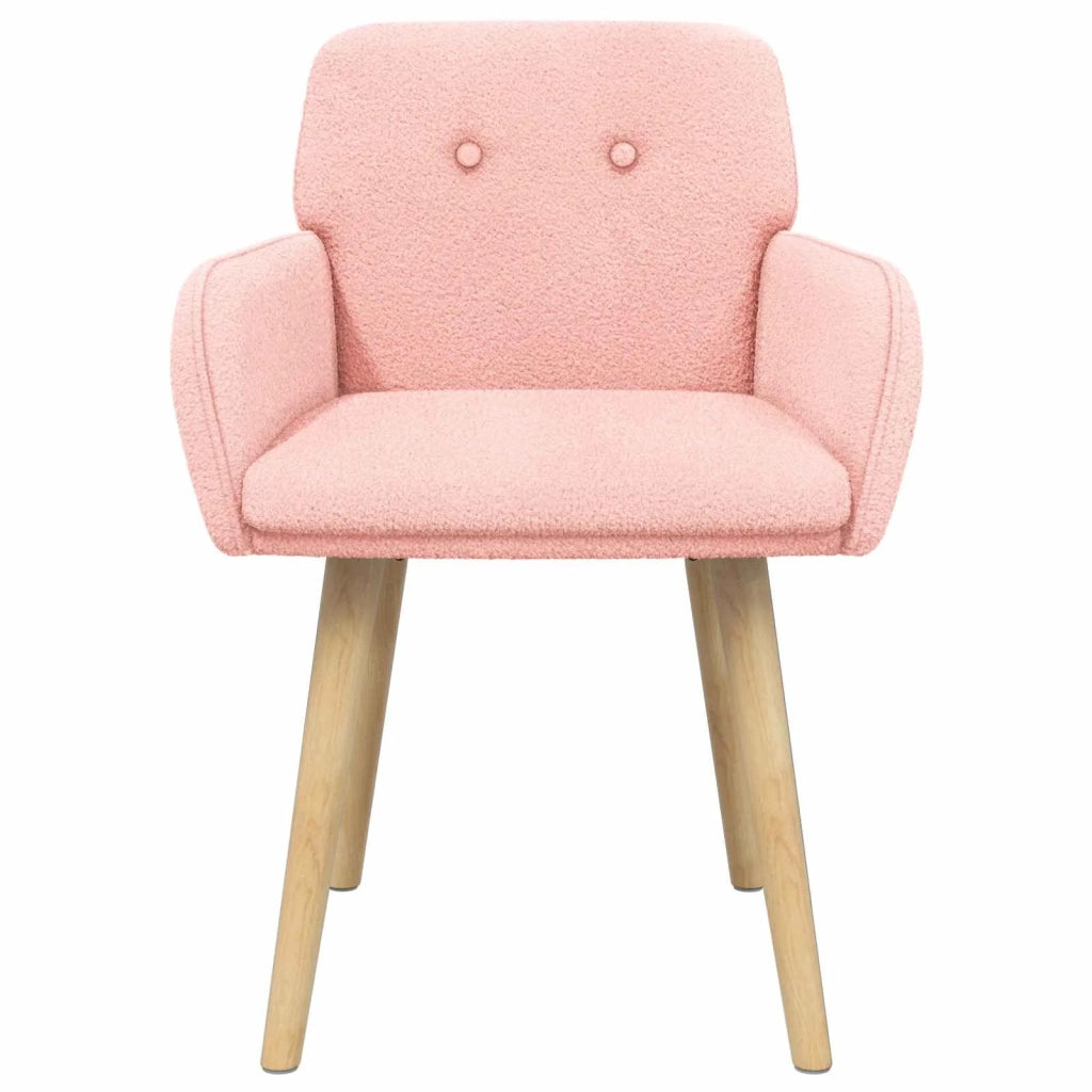 Sedie da pranzo 2 pcs Bouclé Rosa 59 x 56 x 86 cm 42034326