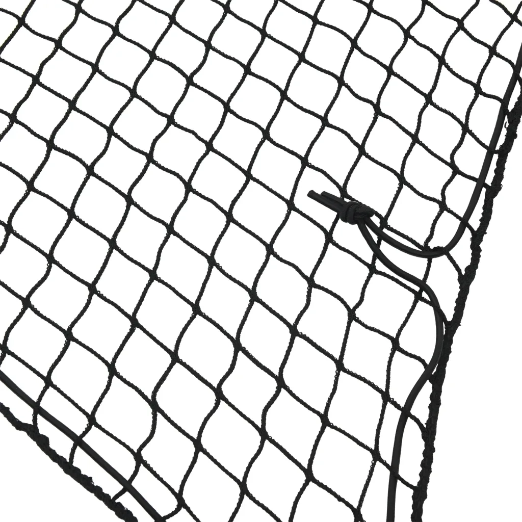 Rete per Rimorchio con Corda Elastica Nero 6x3,5 m in PP CFW3804163