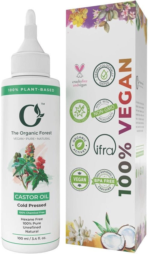 Olio per capelli 100% puro - freddo estratto - 100% puro - idratante per capelli - cura capelli - cura ciglia - nutrizionale e intensificante.